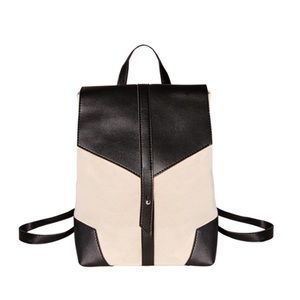 Deux Lux Demi Backpack cream and black